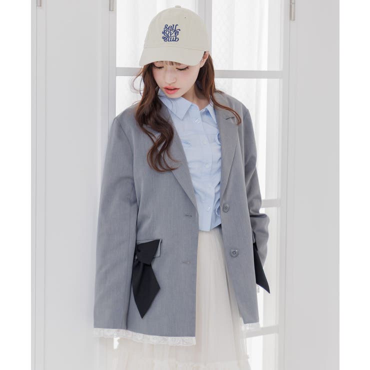 【セットアップ対応】リボンポケットテーラードJK | RETRO GIRL | 詳細画像21 