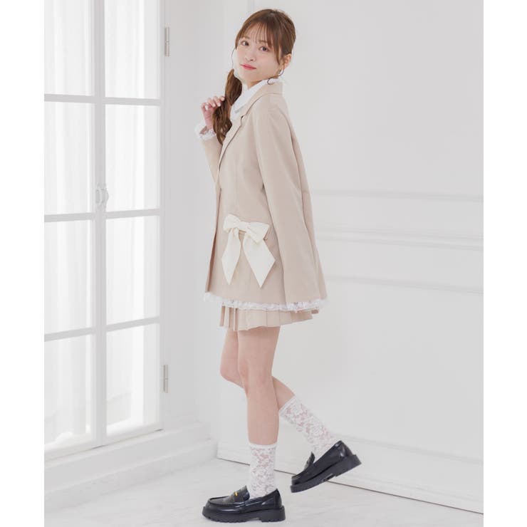 【セットアップ対応】リボンポケットテーラードJK | RETRO GIRL | 詳細画像6 