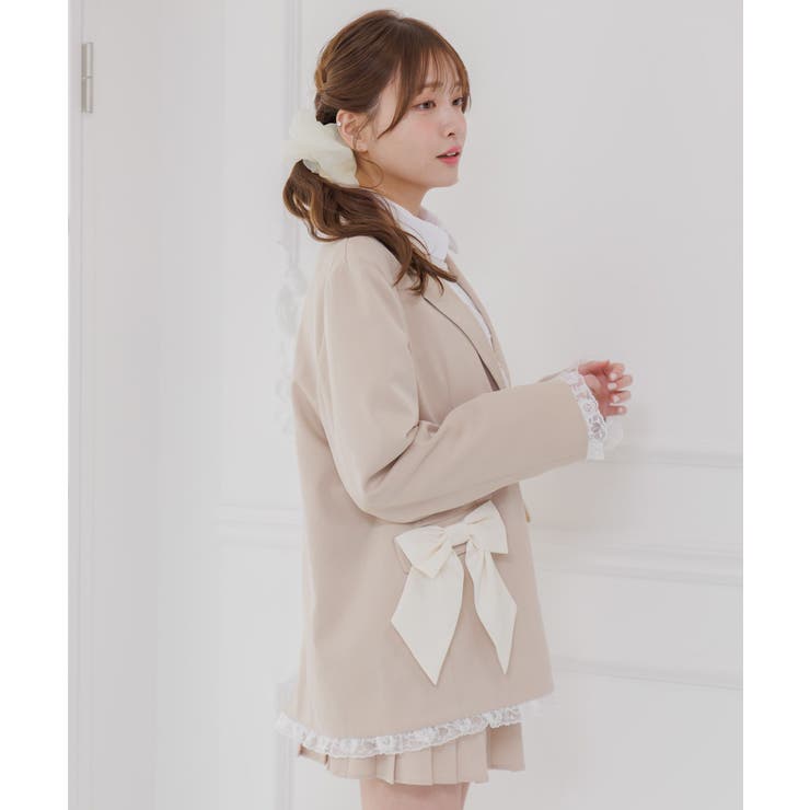 【セットアップ対応】リボンポケットテーラードJK | RETRO GIRL | 詳細画像8 