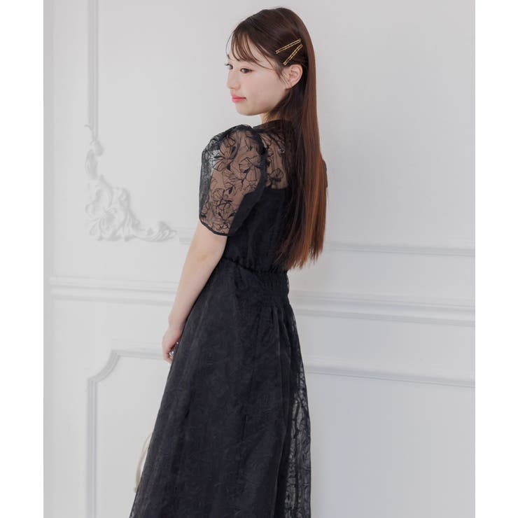 【オケージョン】花柄総刺繍ドレス | RETRO GIRL | 詳細画像19 