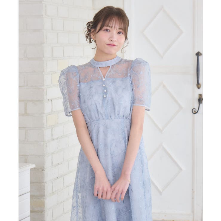 【オケージョン】花柄総刺繍ドレス | RETRO GIRL | 詳細画像25 