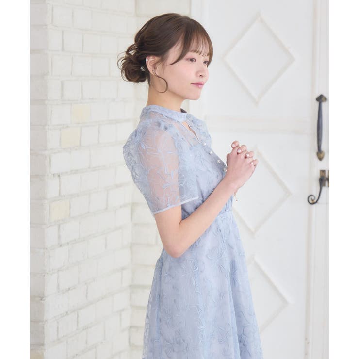 【オケージョン】花柄総刺繍ドレス | RETRO GIRL | 詳細画像26 