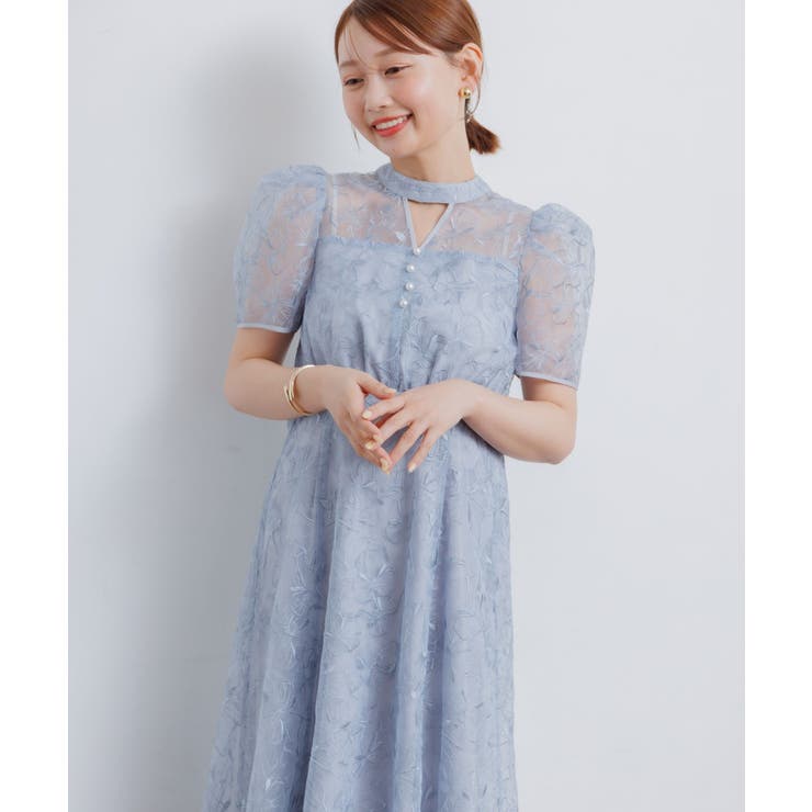 【オケージョン】花柄総刺繍ドレス | RETRO GIRL | 詳細画像5 