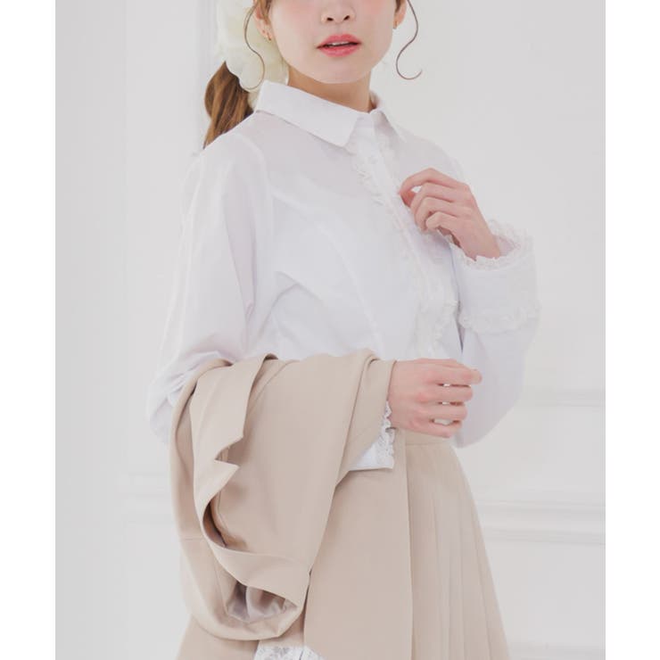 WHT2 | レース付きシャツ | RETRO GIRL