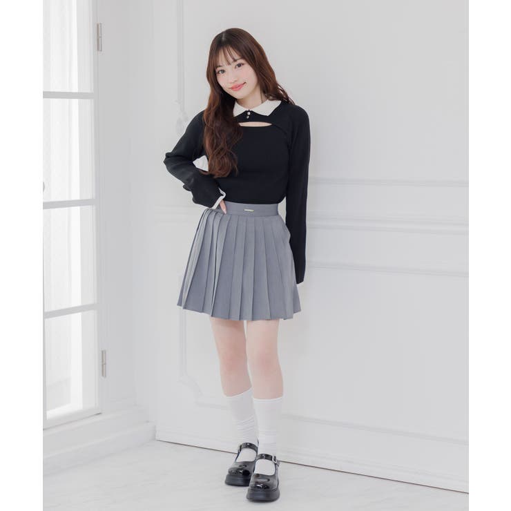 【セットアップ対応】細プリーツミニSK | RETRO GIRL | 詳細画像2 