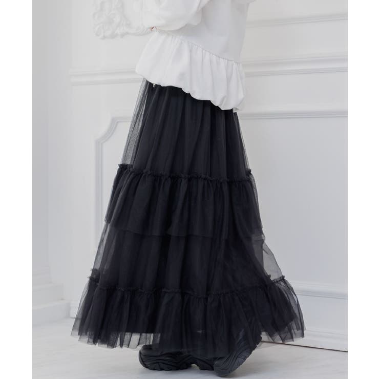 BLK1 | チュールティアードSK | RETRO GIRL