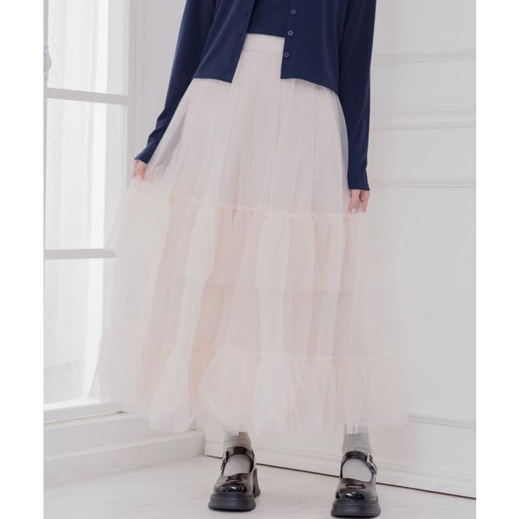 PNK0 | チュールティアードSK | RETRO GIRL