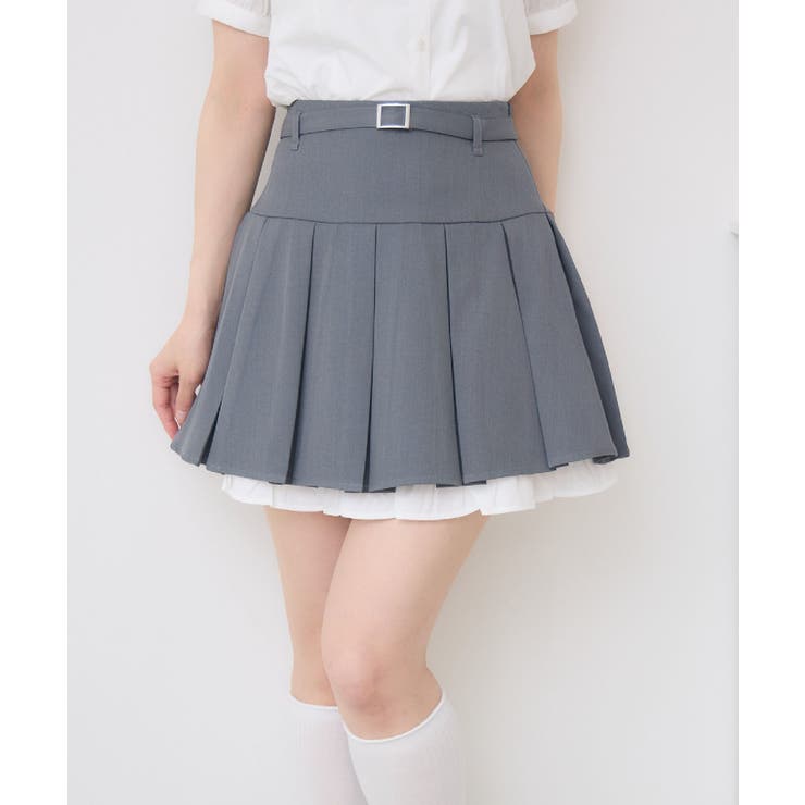 GRY1 | 【セットアイテム】裾フリルベルト付きミニSK | RETRO GIRL