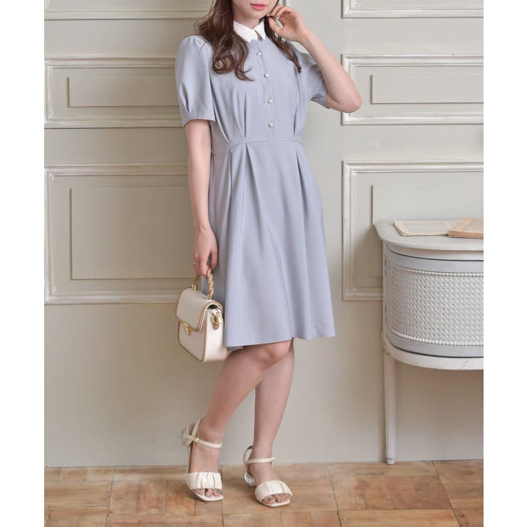 ポロミニワンピース[品番：RTGW0005634]｜RETRO GIRL（レトロ