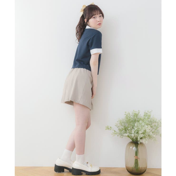 胸刺繍カノコポロTEE[品番：RTGW0007014]｜RETRO GIRL（レトロ