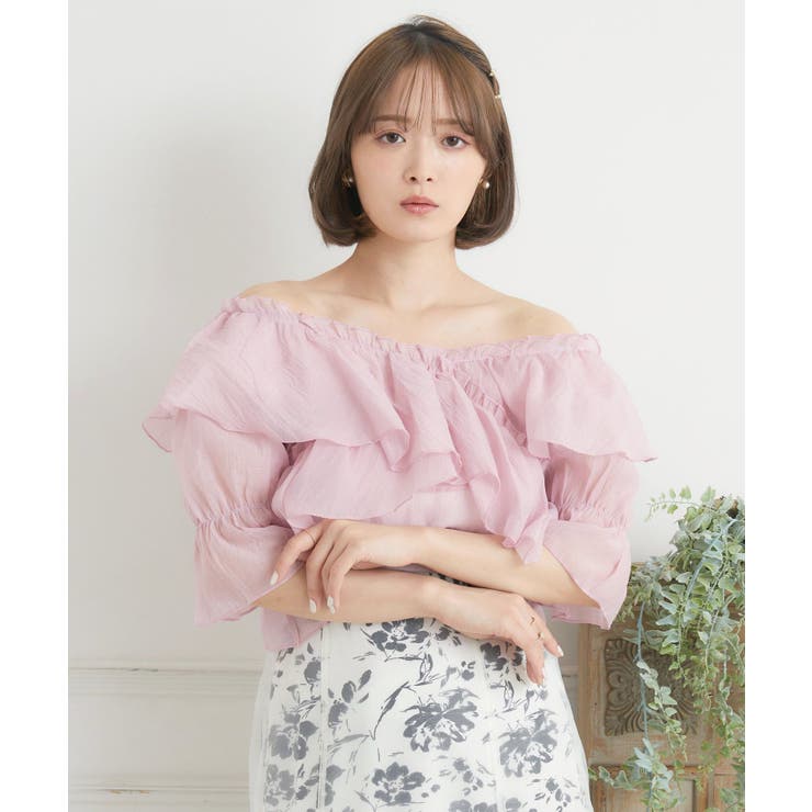 フリルオフショルBL | RETRO GIRL | 詳細画像24 