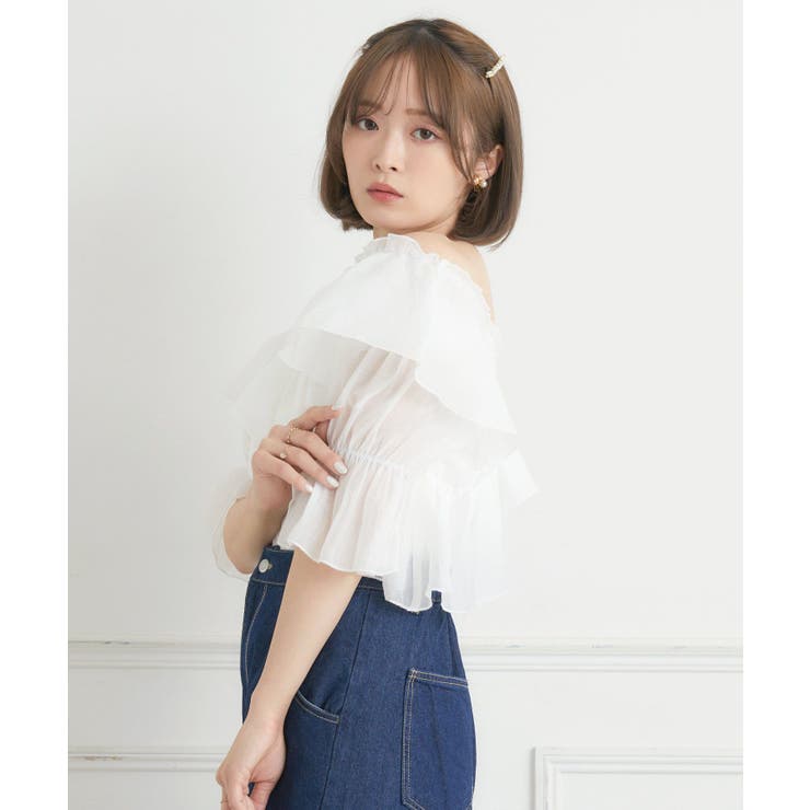 フリルオフショルBL | RETRO GIRL | 詳細画像7 