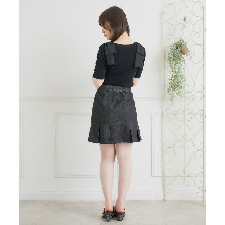 katie cafe chic スカート 肩リボンNT[品番：RTGW0006972]｜RETRO GIRL  