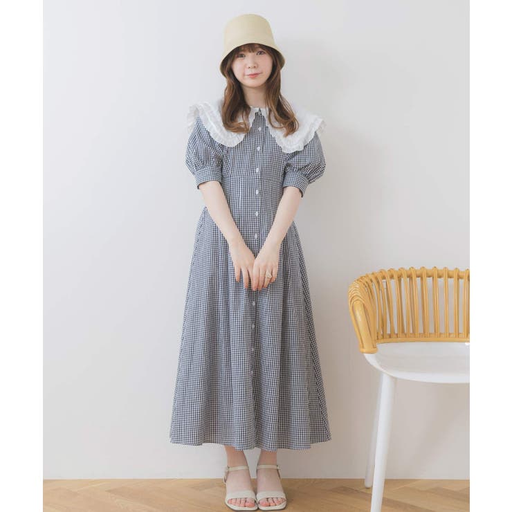 ウエストタックフリルカラーOP[品番：RTGW0006891]｜RETRO GIRL