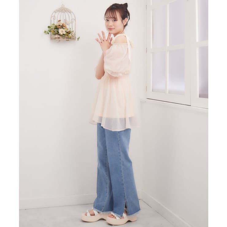 JILL by JILL STUART｜リボンオフショルニット | Rakuten