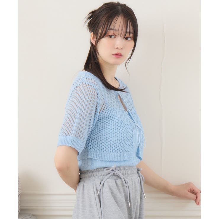 メッシュリボンカーデNTSET | RETRO GIRL | 詳細画像16 