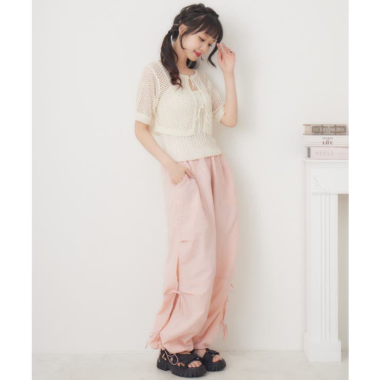 メッシュリボンカーデNTSET | RETRO GIRL | 詳細画像4 