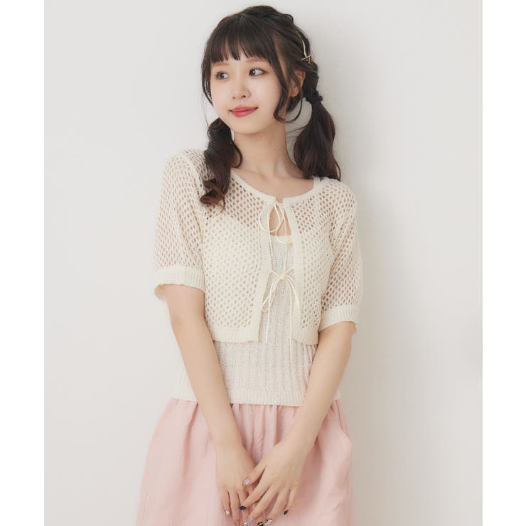 メッシュリボンカーデNTSET | RETRO GIRL | 詳細画像7 