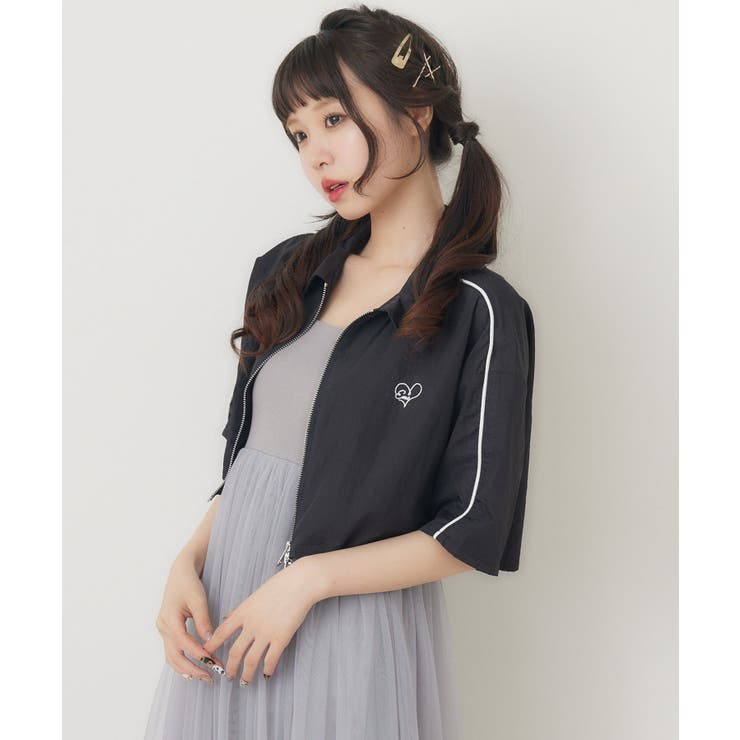 BLK1 | ZIPショートSH | RETRO GIRL