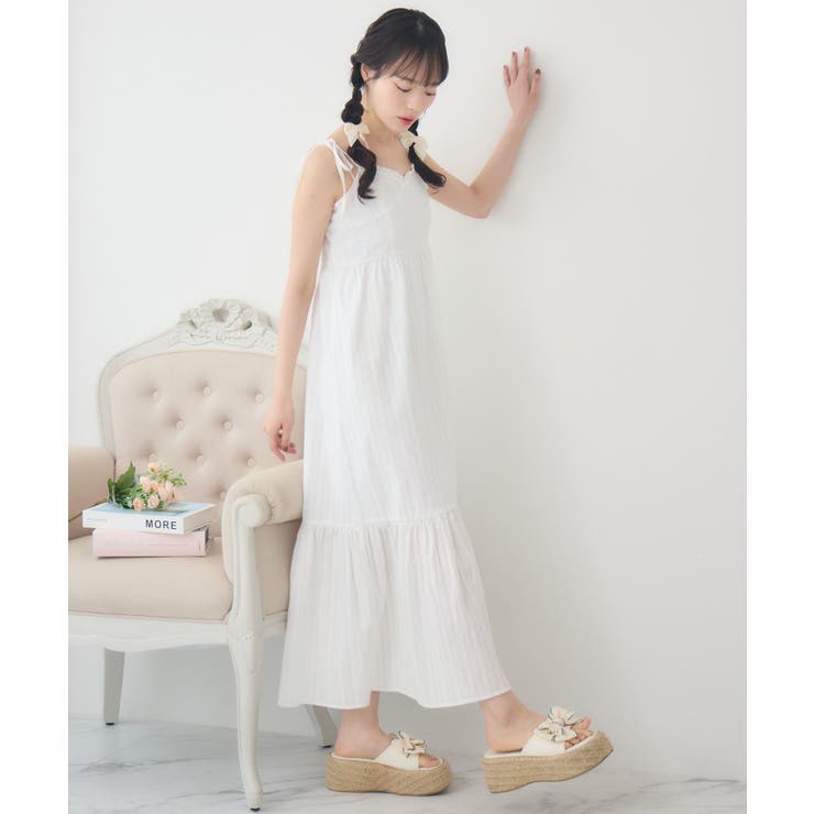 肩リボンレースキャミOP | RETRO GIRL | 詳細画像13 