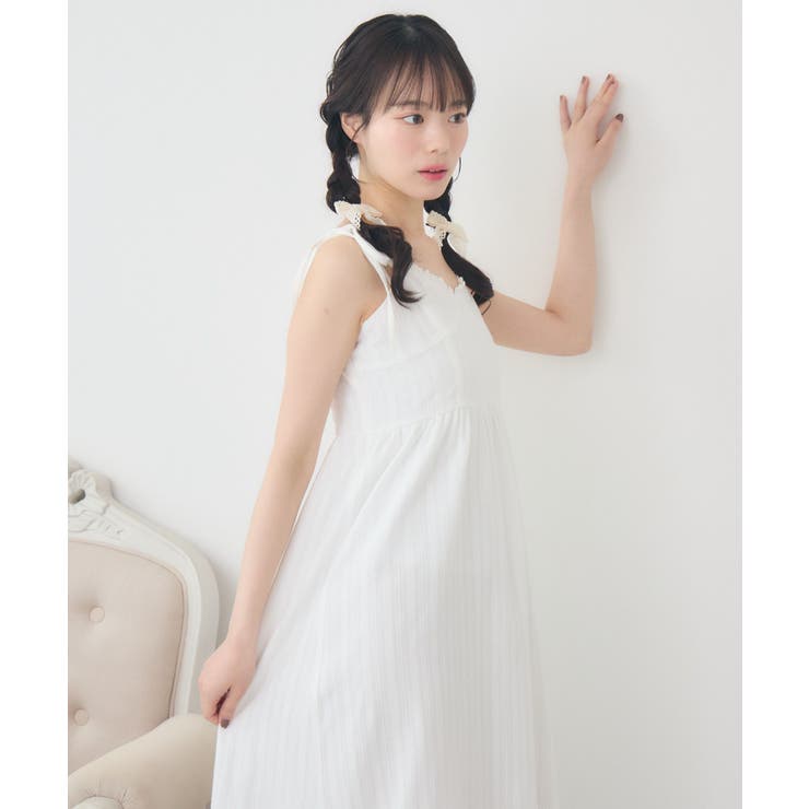 肩リボンレースキャミOP | RETRO GIRL | 詳細画像17 