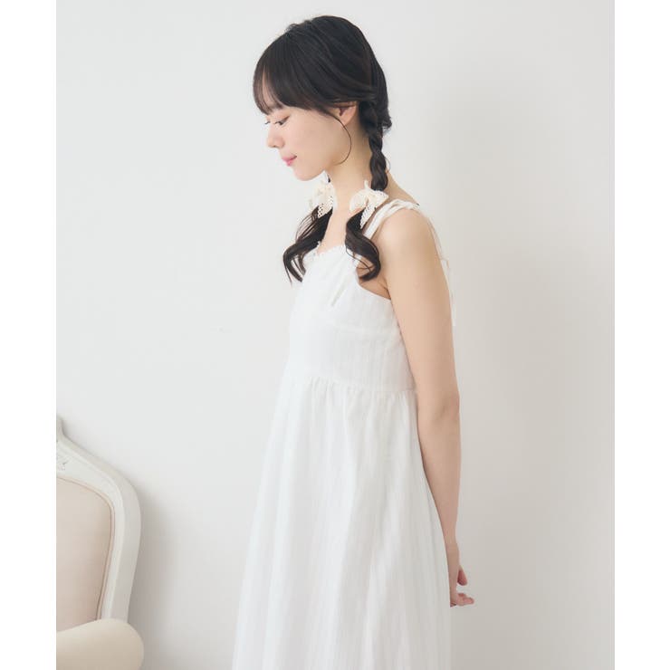 肩リボンレースキャミOP | RETRO GIRL | 詳細画像18 