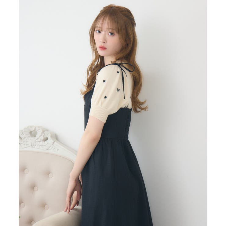 肩リボンレースキャミOP | RETRO GIRL | 詳細画像26 