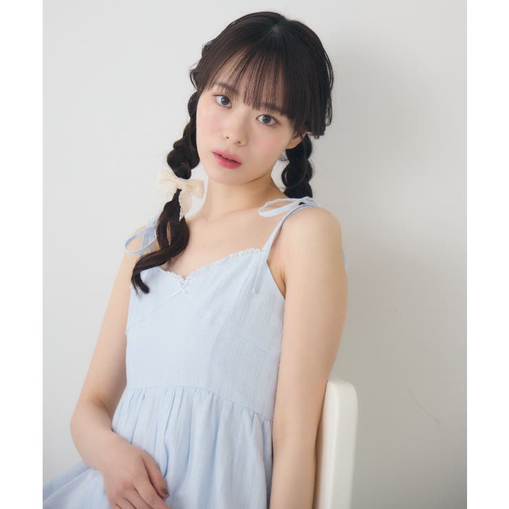 肩リボンレースキャミOP | RETRO GIRL | 詳細画像3 