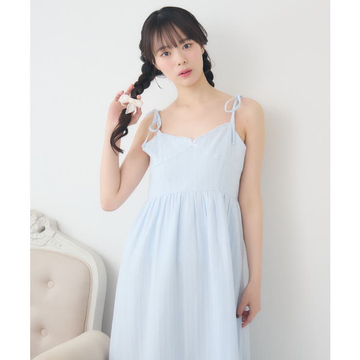 肩リボンレースキャミOP | RETRO GIRL | 詳細画像8 