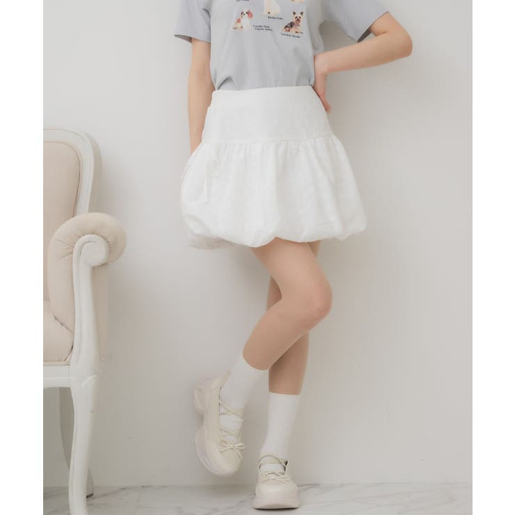 WHT2 | ハイウエストバルーンミニSK | RETRO GIRL