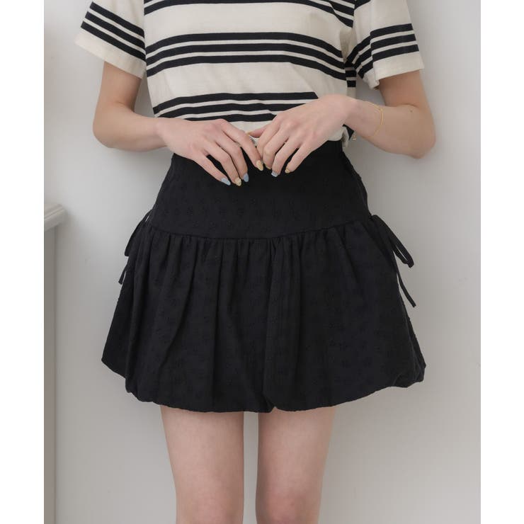 BLK1 | ハイウエストバルーンミニSK | RETRO GIRL