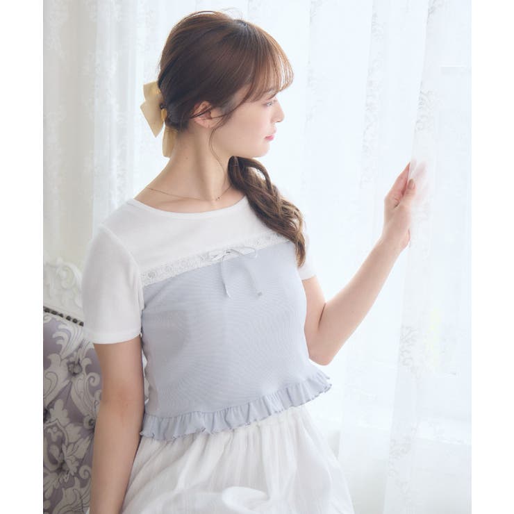 BLU0 | ビスチェライクTEE | RETRO GIRL