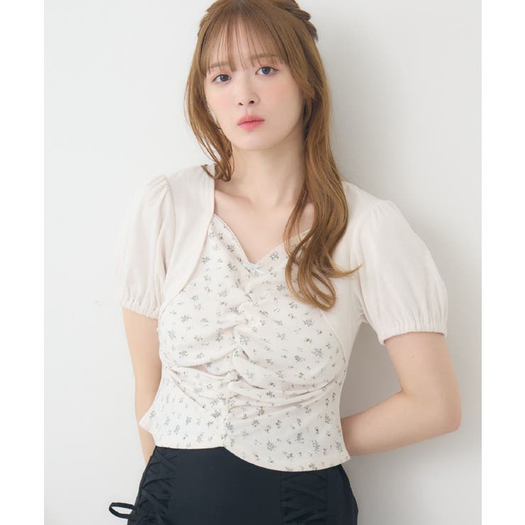 WHT4 | ボレロレイヤード風CT | RETRO GIRL