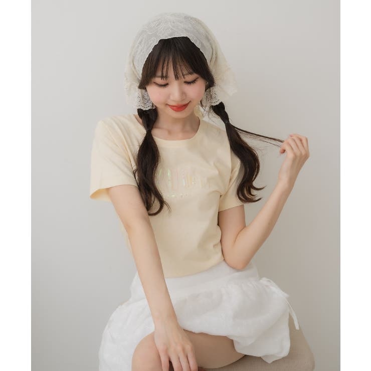 スパンコールロゴTEE | RETRO GIRL | 詳細画像2 
