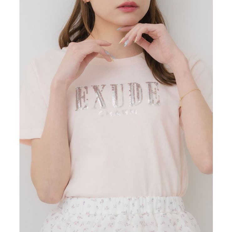 PNK0 | スパンコールロゴTEE | RETRO GIRL