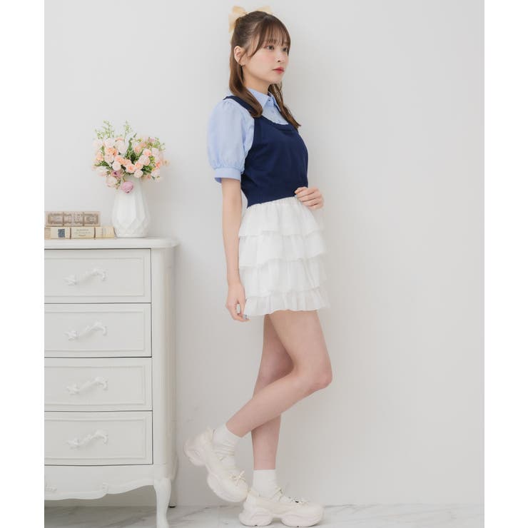 パフ袖ドッキングSH | RETRO GIRL | 詳細画像11 