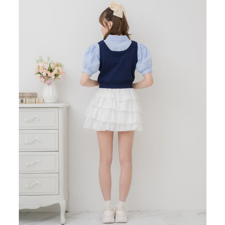 パフ袖ドッキングSH | RETRO GIRL | 詳細画像13 