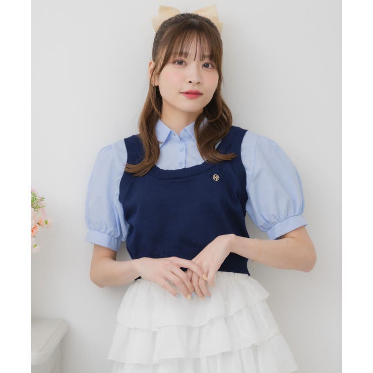 パフ袖ドッキングSH | RETRO GIRL | 詳細画像14 