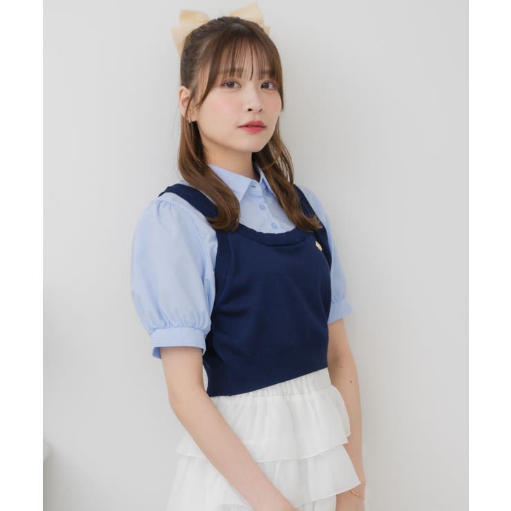 パフ袖ドッキングSH | RETRO GIRL | 詳細画像15 