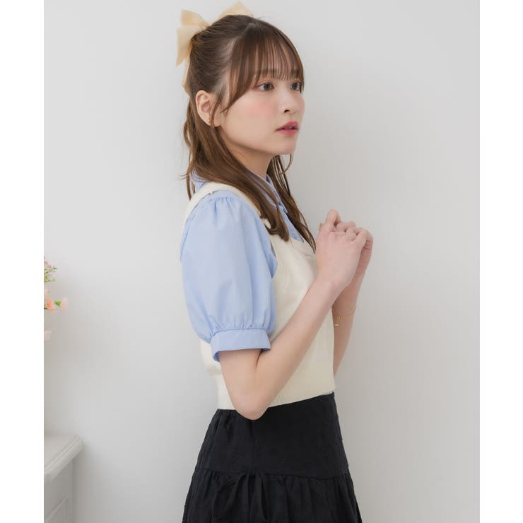 パフ袖ドッキングSH | RETRO GIRL | 詳細画像8 