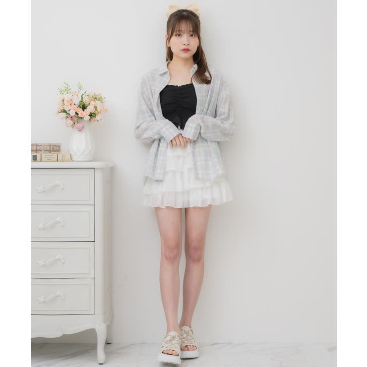 BラインストーンチェックSH | RETRO GIRL | 詳細画像10 