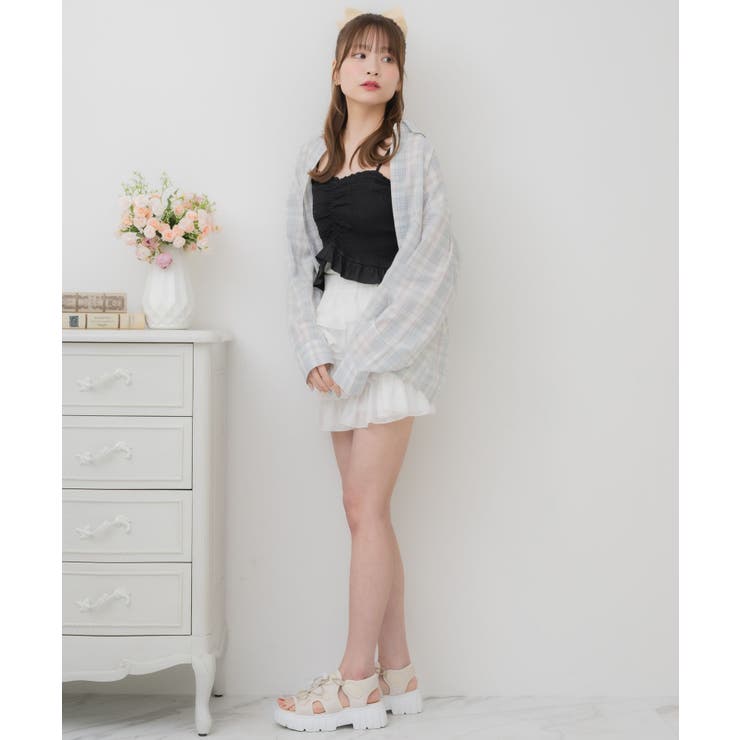 BラインストーンチェックSH | RETRO GIRL | 詳細画像12 