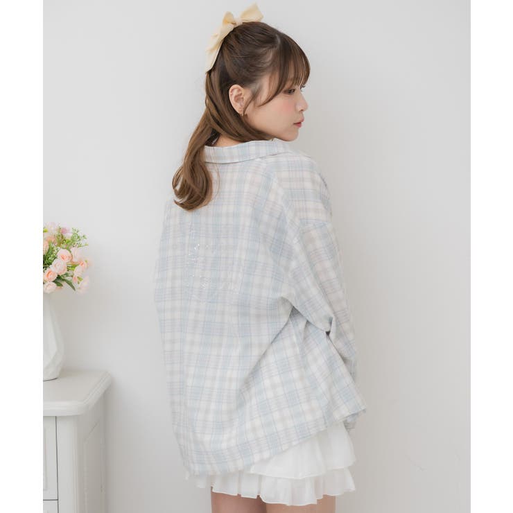 BラインストーンチェックSH | RETRO GIRL | 詳細画像15 