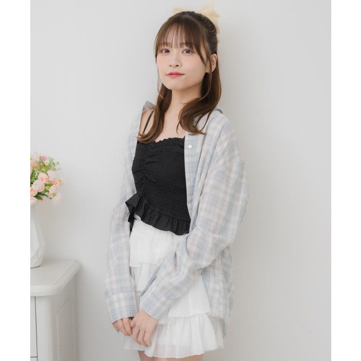 BラインストーンチェックSH | RETRO GIRL | 詳細画像16 