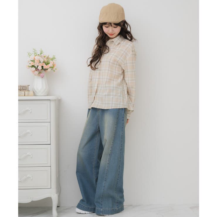 BラインストーンチェックSH | RETRO GIRL | 詳細画像4 
