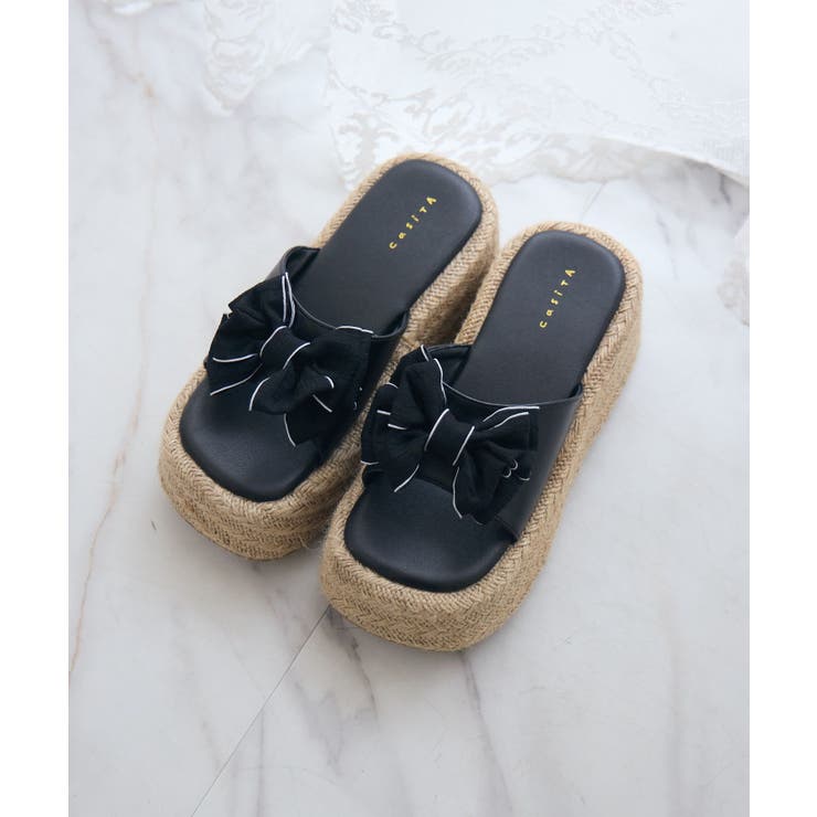 リボンジュートサンダル | RETRO GIRL | 詳細画像3 