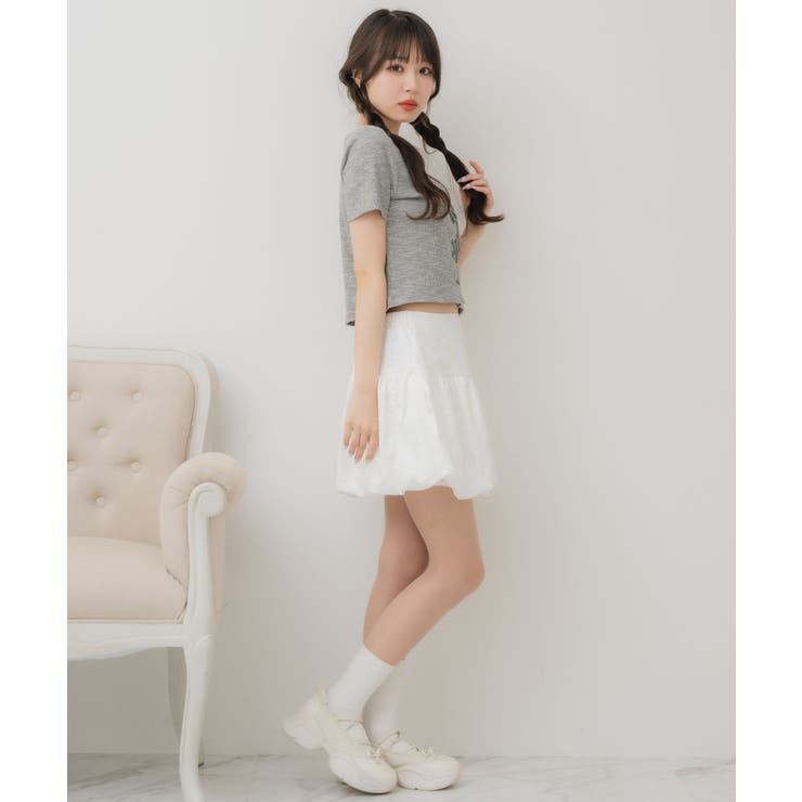 ♥ 平成レトロＹ２Ｋ レディース 青 フレアスカート レース装飾付き中古品 RETRO GIRL｜プチ刺繍台形ミニSK | Rakuten Fashion(楽天