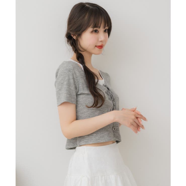 レースアッププレート付きCT[品番：RTGW0009072]｜RETRO GIRL