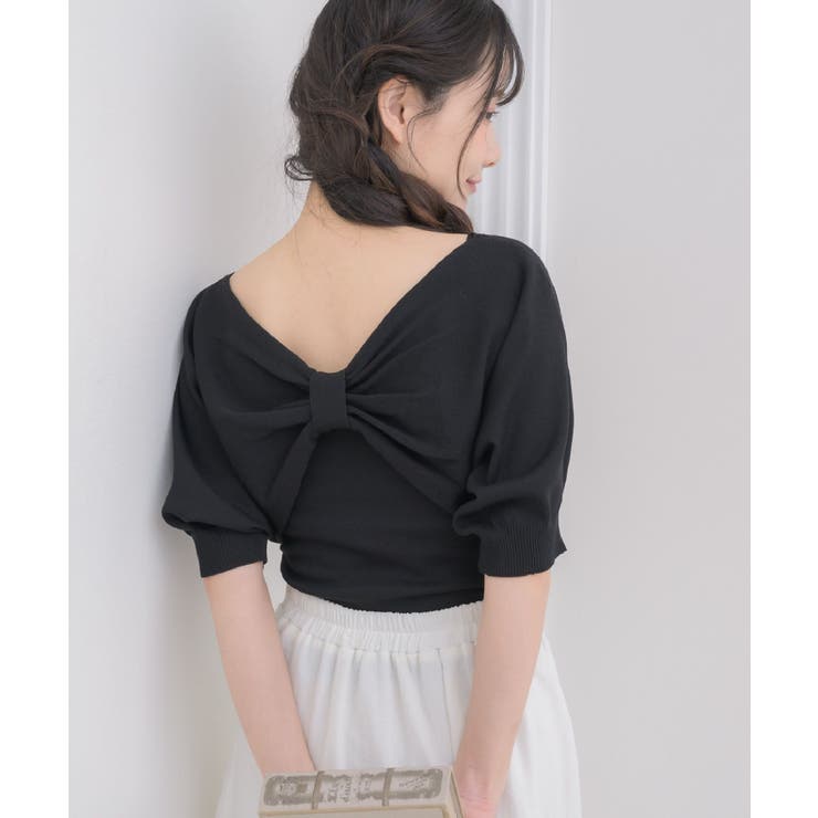 BLK1 | 五分袖リボンNTSET | RETRO GIRL