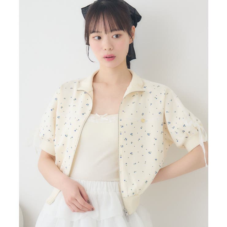 レースラインパフ袖JK[品番：RTGW0009088]｜RETRO GIRL（レトロ